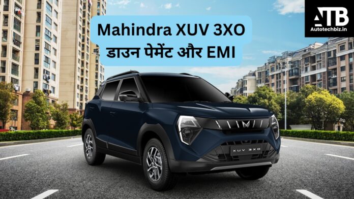Mahindra xuv 3xo down payment and emi