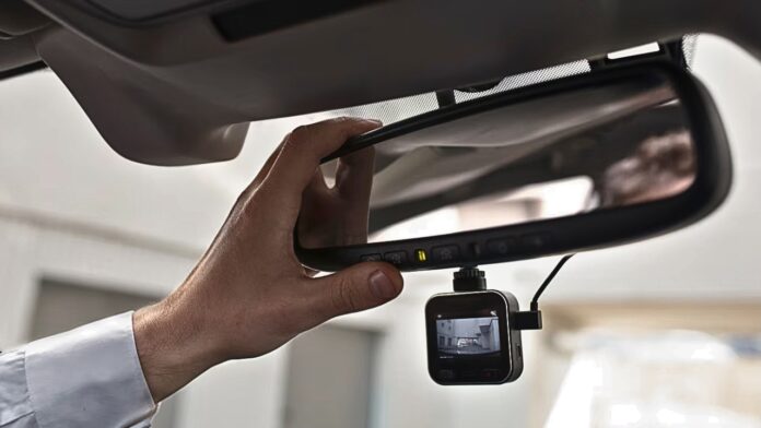 dashcam in car