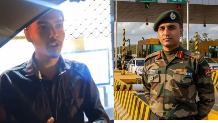 indian army officer at Toll Plaza for Exemption