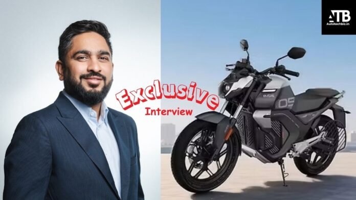 Avore Electric Co Founder with bike