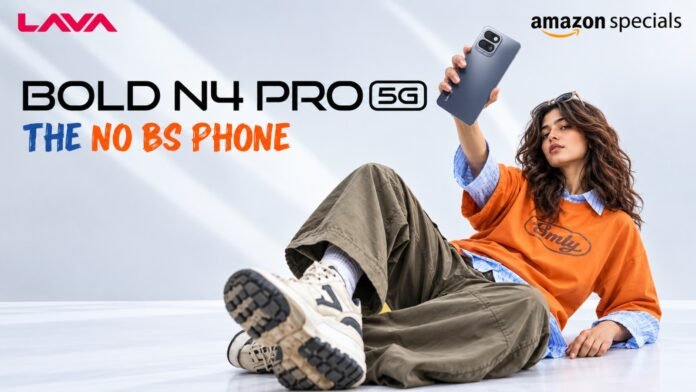Lava Bold N4 Pro 5G की भारत में बिक्री 26 सितंबर को दोपहर 12 बजे से Amazon पर शुरू होगी।